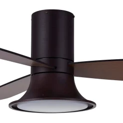 Beacon loftventilator med lys Flusso bronzefarvet lydløs^Beacon Lighting