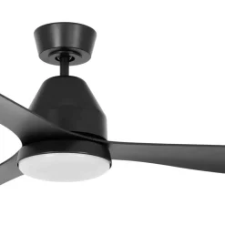 Beacon loftventilator med lys Whitehaven, sort, støjsvag^Beacon Lighting Hot