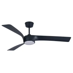 Beacon loftventilator med lys Line sort 132 cm støjsvag^Beacon Lighting Best