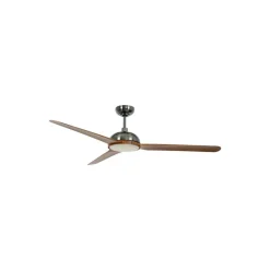 Beacon Lighting Beacon loftventilator med lys Unione, nikkel/koa, støjsvag