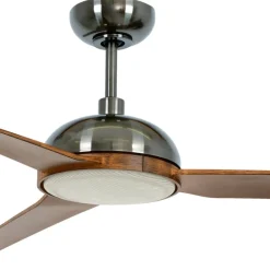 Beacon Lighting Beacon loftventilator med lys Unione, nikkel/koa, støjsvag