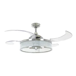 Beacon Lighting Loftventilatorer>Beacon loftventilatorlampe Fanaway Corbelle krom lydløs