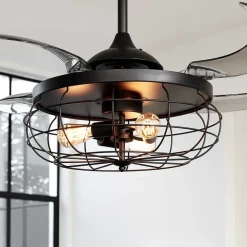 Beacon Lighting Beacon loftventilatorlampe Fanaway Industri sort lydløs