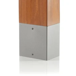 BEGA 84498 LED-gadelampe, sølv, kantet hoved