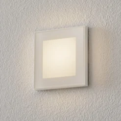 Accenta væglampe kantet ring hvid 160 lm^BEGA Online