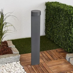 77263K3 gadelampe, rund, grafit, 3000 K, nede^BEGA Outlet