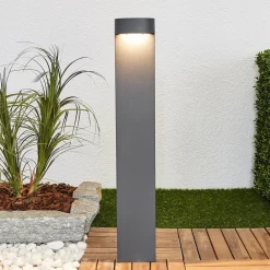 77263K3 gadelampe, rund, grafit, 3000 K, nede^BEGA Outlet