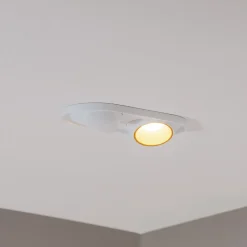 BEGA LED indbygningsspot Studio Line, hvid/messing, 2 lyskilder.