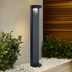 LED-gadelampe 99058 K3, grafit, støbt aluminium, glas^BEGA Hot