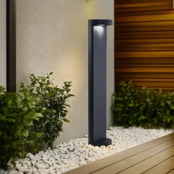 LED-gadelampe 99058 K3, grafit, støbt aluminium, glas^BEGA Hot