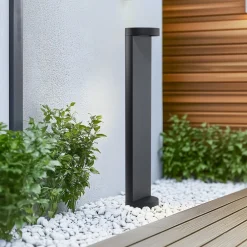 LED-gadelampe 99058 K3, grafit, støbt aluminium, glas^BEGA Hot