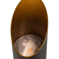 BEGA Studio Line væglampe cut 28W sort/messing