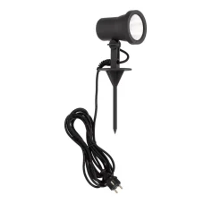 BEGA udendørs spotlampe 85009, grafit, støbt aluminium, stik