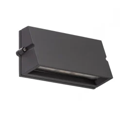 BEGA udendørs væglampe 24372, grafit, støbt aluminium, IP65