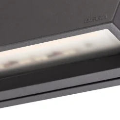 BEGA udendørs væglampe 24372, grafit, støbt aluminium, IP65