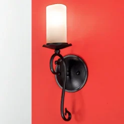 Bente væglampe, skærm i kerte-look^ORION Sale