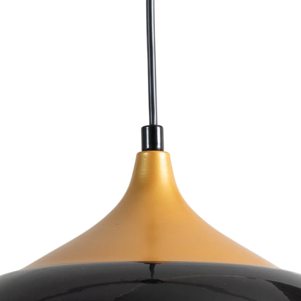 Opviq Pendellamper>Berceste 212-S hængelampe Ø30cm sort/guld