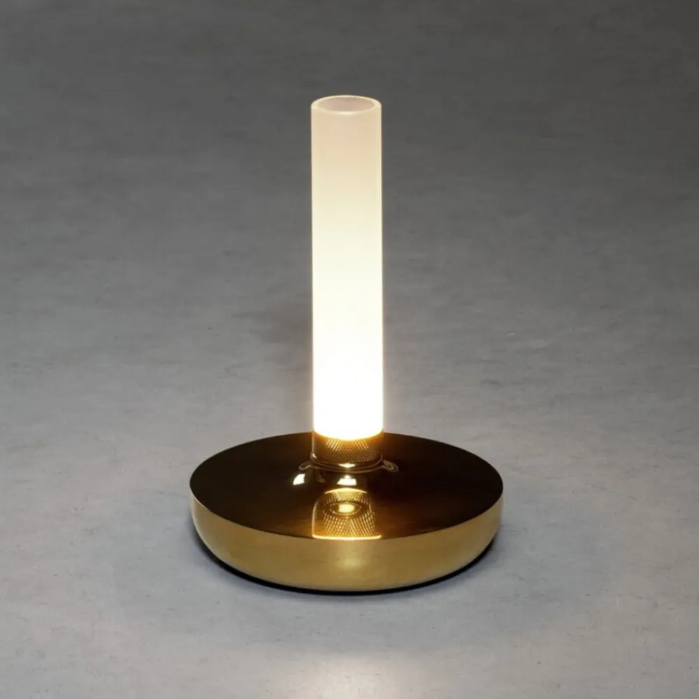 Biarritz LED-bordlampe, IP54, batteri, CCT, guld^Konstsmide Best