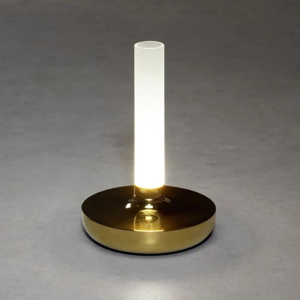 Biarritz LED-bordlampe, IP54, batteri, CCT, guld^Konstsmide Best