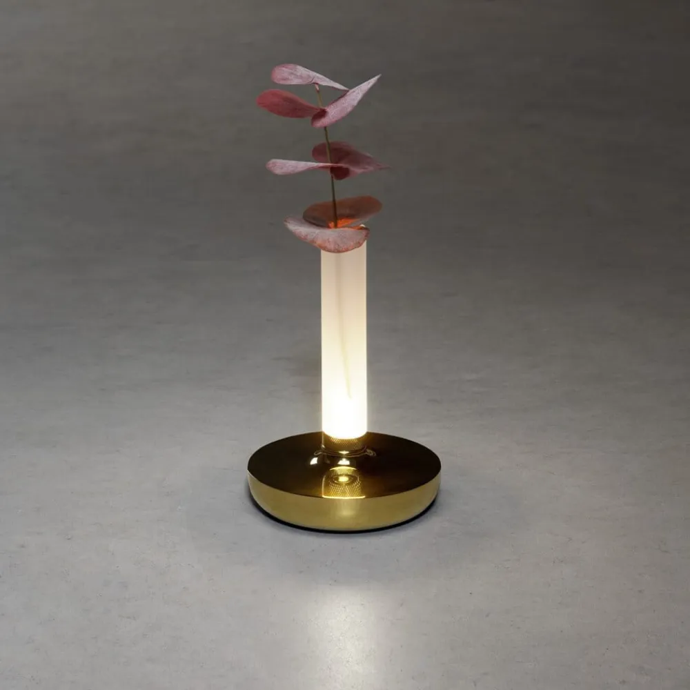 Biarritz LED-bordlampe, IP54, batteri, CCT, guld^Konstsmide Best