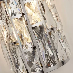 Searchlight Bijou væglampe med krystaller