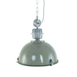 Steinhauer Bikkel - olivengrøn industri-hængelampe