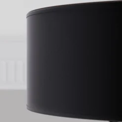 TK Lighting Bilbao loftslampe, sort/guld, Ø 60 cm