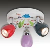 Børn Brilliant Birds LED-loftlampe med 3 lyskilder