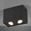 Biscuit loftlampe, 2 lyskilder, sort^Trio Lighting Hot