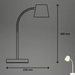 Biwo LED-bordlampe, hvid, berøringsdæmper, metal^Briloner