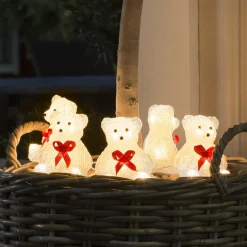 Bjørn LED-lysfigur, 5 stk som kæde^Konstsmide Season Discount