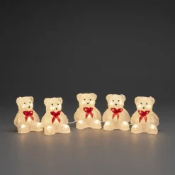 Bjørn LED-lysfigur, 5 stk som kæde^Konstsmide Season Discount