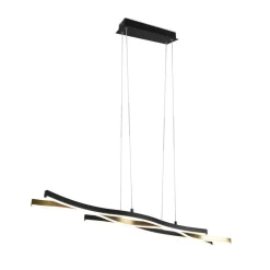 Trio Lighting Blaze LED-pendel, CCT, dæmpbar, messing