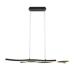 Trio Lighting Blaze LED-pendel, CCT, dæmpbar, messing