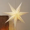 STAR TRADING Dekorationsbelysning|Julepynt>Blondepapirstjerne uden lys, Ø 80 cm, hvid
