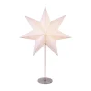 Bobo bordlampe, hvid, papirstjerne, højde 51 cm, E14^STAR TRADING Best