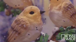 Bog med fugle vandlygte LED-borddekoration^Konstsmide Christmas Outlet