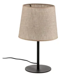 TK Lighting Bordlampe Chicago med skærm i hør