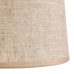 TK Lighting Bordlampe Chicago med skærm i hør