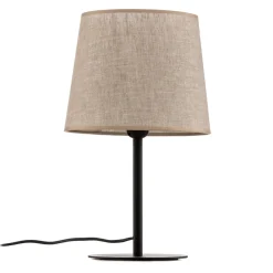 TK Lighting Bordlampe Chicago med skærm i hør