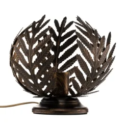 Bordlampe Felce som bregne i bronze, højde 24 cm^ONLI Online