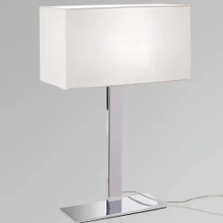 ORION Bordlamper>Bordlampe Grigor med hvid lærredsskærm