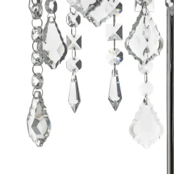 ONLI Bordlampe Laila med krystalophæng, 2 lyskilder