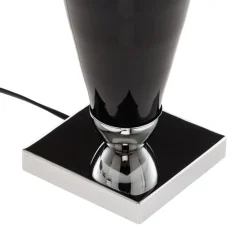 Argon Bordlampe Lund, sort/hvid, højde 60 cm, tekstil