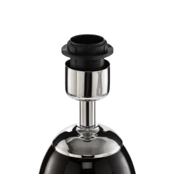 Argon Bordlampe Lund, sort/hvid, højde 60 cm, tekstil