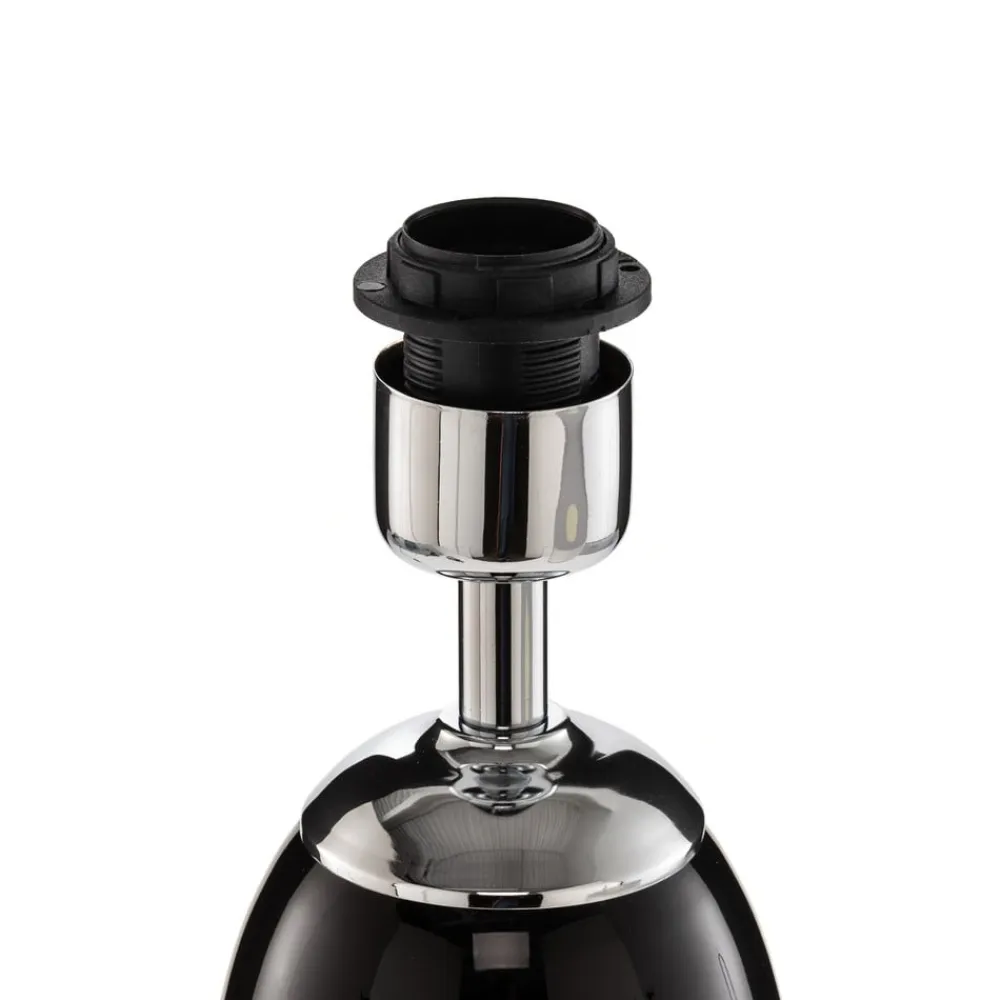 Argon Bordlampe Lund, sort/hvid, højde 60 cm, tekstil