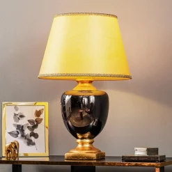 ONLI Bordlampe Mozart i spejlet grå/guld