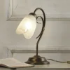 Bordlampe Odino, 1 lyskilde, bronzefarvet, metal, glas^ONLI Discount