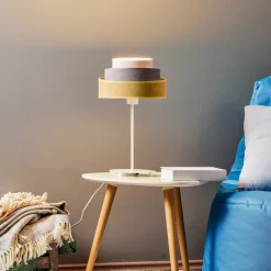 Bordlampe Pastell Trio senf/grå/lysegrå H 50 cm^Duolla Hot