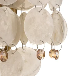 ONLI Bordlampe Ruben med perlemorskiver